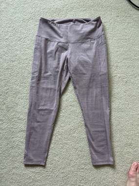 Zella Live In High Waist Pocket Leggings - Purple Heather